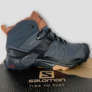 NEW Salomon X Ultra 4 Mid GTX Gore Tex Womens 9 (EU 41.33) Hiking Boots Grey